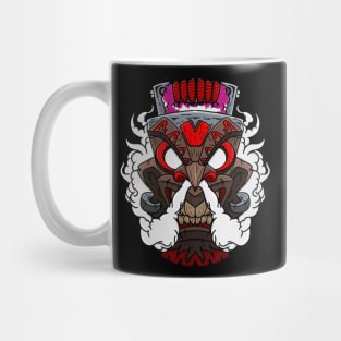 Tribal mask with vape RDA Mug